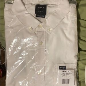Rvca long sleeve button up, brand new